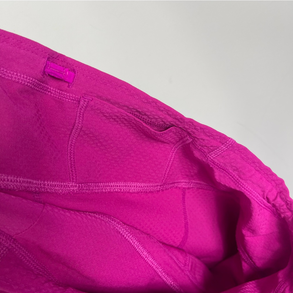 Athleta Dobby Be Free Knicker Crop Capri Leggings Magenta Pink Pants 446613 M - Picture 11 of 16